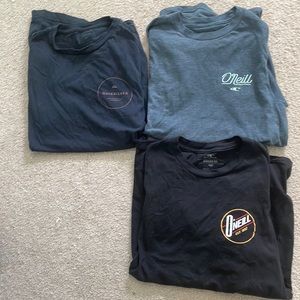 O’Neill and Quicksilver T-Shirts Mens Small